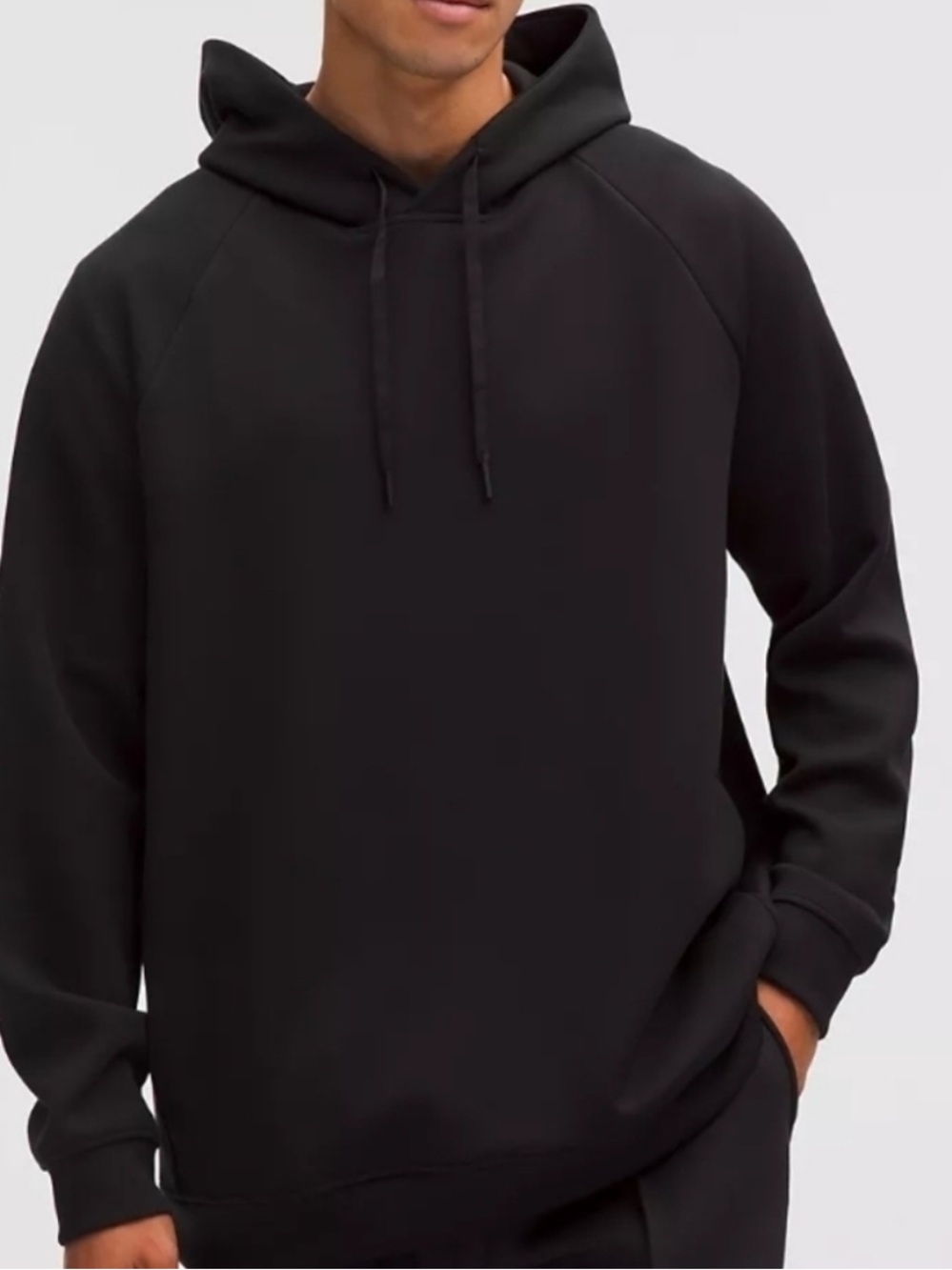 Lululemon Smooth Spacer Pullover Hoodie Size M Black